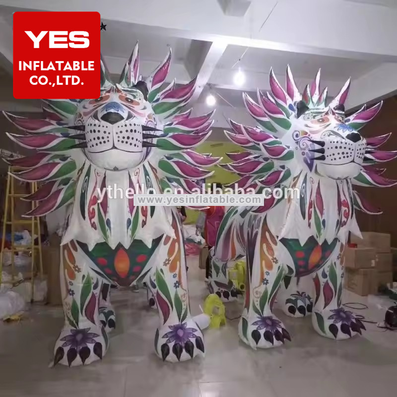 Advertising Inflatable Animal Model Printing Inflatable Cartoon Lion