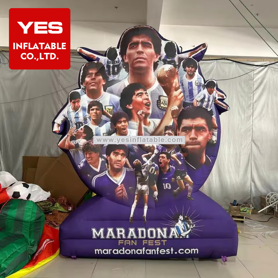 Customized Inflatable Advertising Board Football Team Inflatable Star Billboard