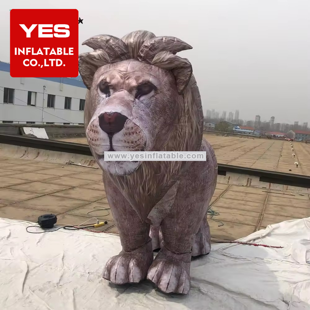 Street parade advertising mascot animal inflatable advertising lion