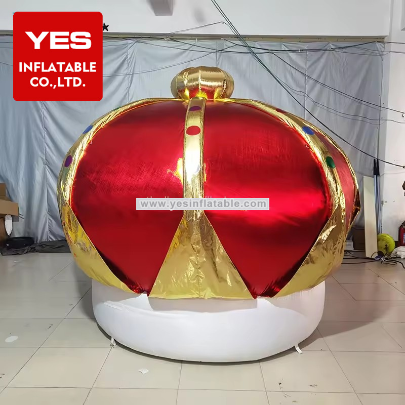 Factory Price Customized Golden Inflatable Crown Inflatable Event Decoration