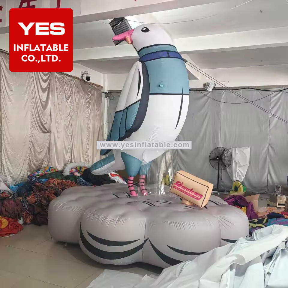 Customized Inflatable Animal Bird Model White Inflatable Pigeon Race