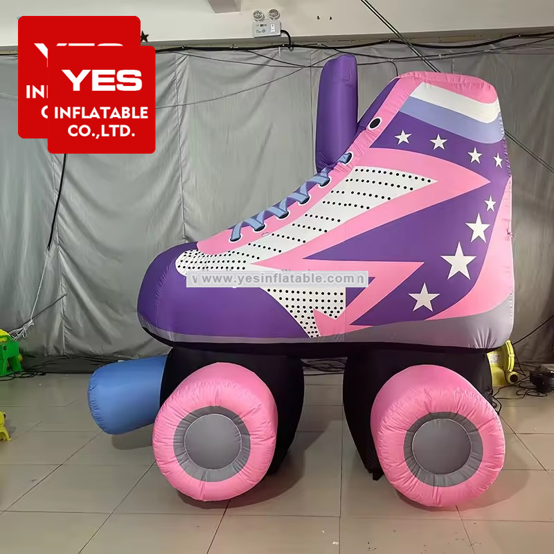 Customized Giant inflatable roller skate advertising