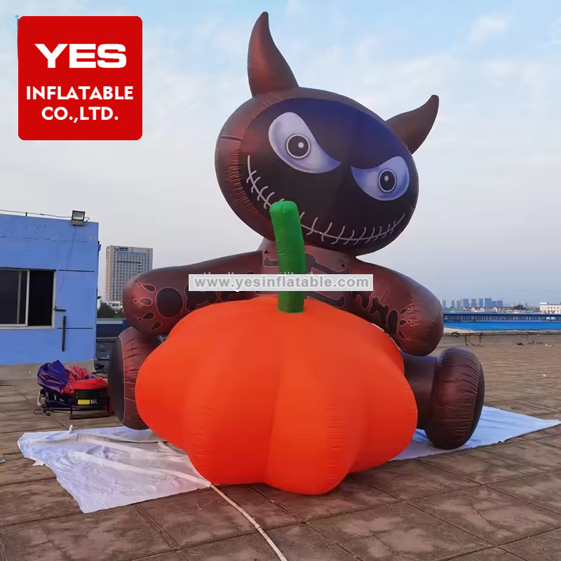 outdoor ground decoration Imp pumpkin model wholesale halloween inflatables