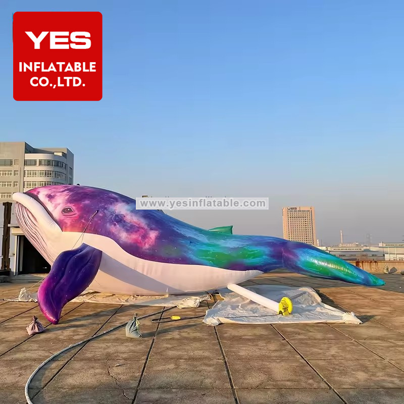 Customized Marine Inflatables Giant Sea Animal Model Inflatable Whale Balloon For Decoration