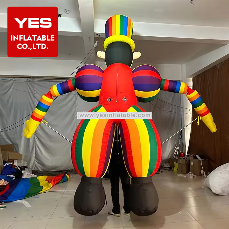 Party Event Walking Costume Inflatable Cartoon Performance Costume Inflatable Clown Costume