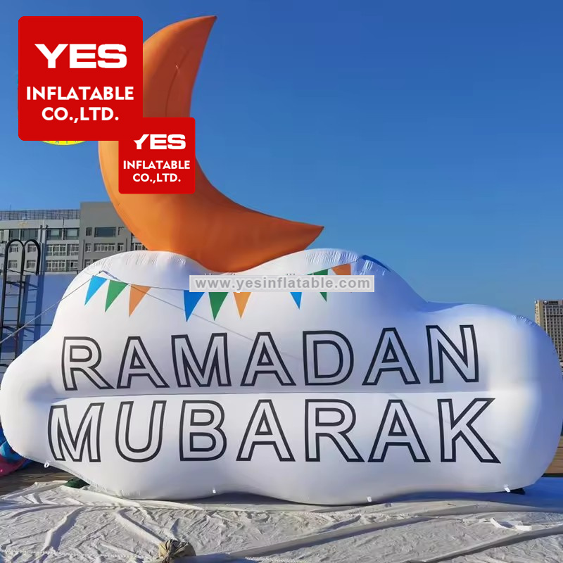 Islamic Holidays Mosque family lawn decorations inflatable ramadan decoration