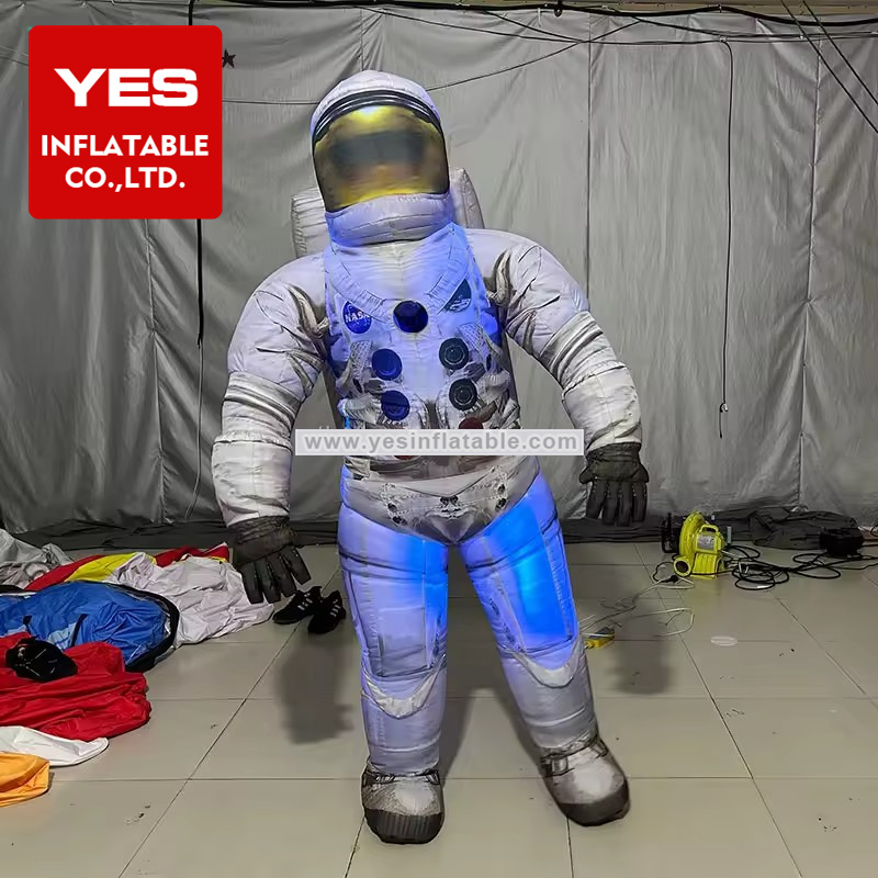 Science Museum space theme lighting inflatable astronaut costume with helmet