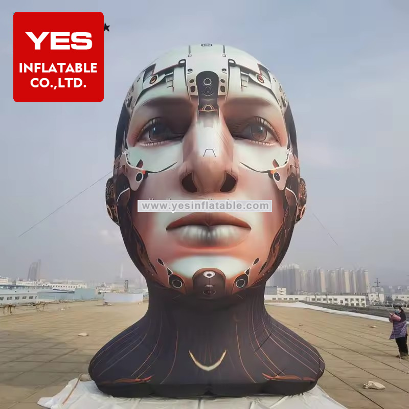 Festival Party Inflatable Advertising Model Concert Robot Head Inflatable