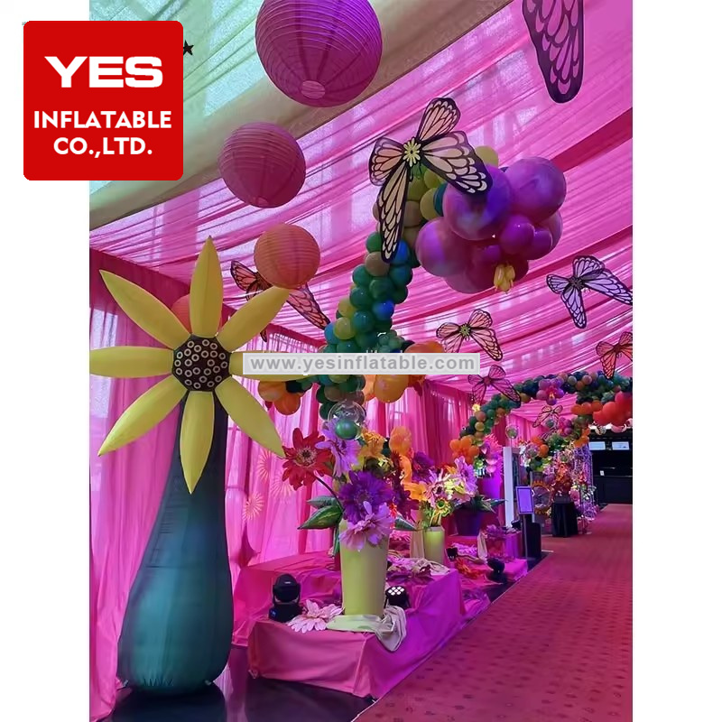 Wedding Inflatable Flowers Colorful Inflatable Plant Model Inflatable Flower