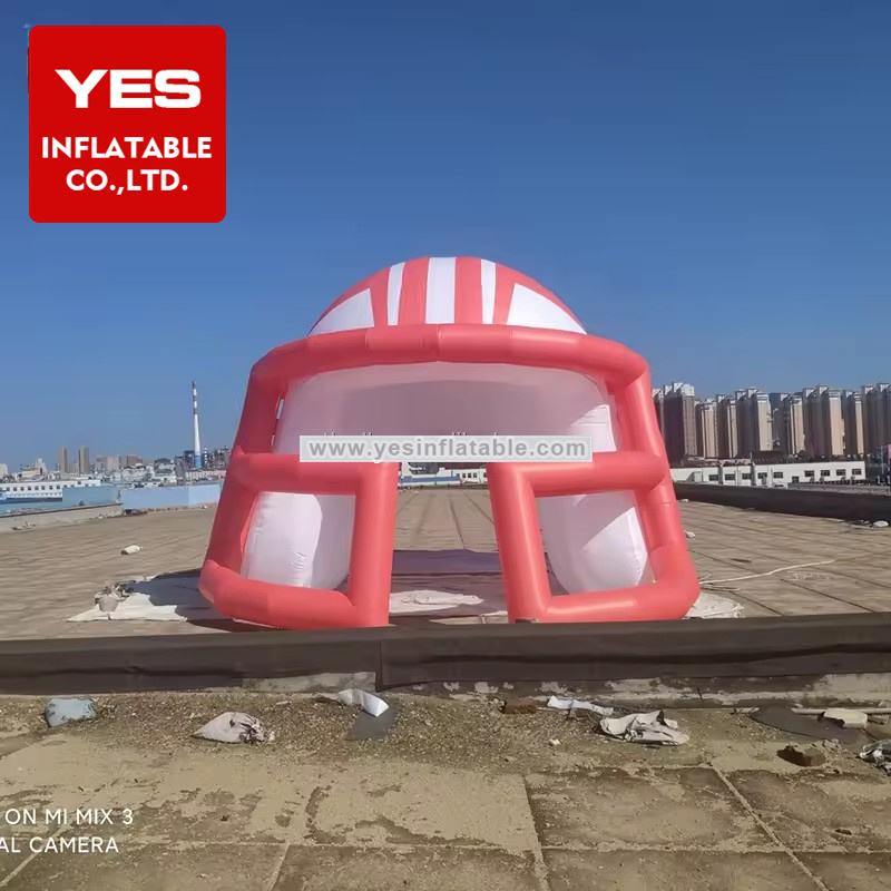 Giant Inflatable Helmet Tunnel Inflatable Sport Tunnel Model Inflatable Football Helmet Tunnel