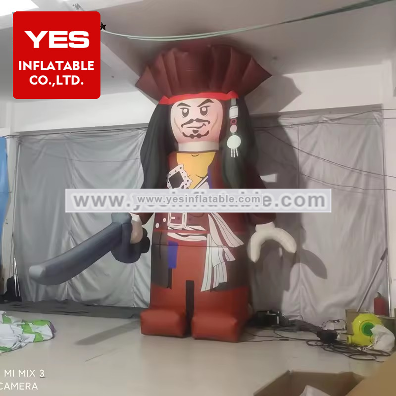 High Quality Inflatable Pirate Outdoor Inflatable Advertising Inflatable Cartoon Model Characters With Led Light