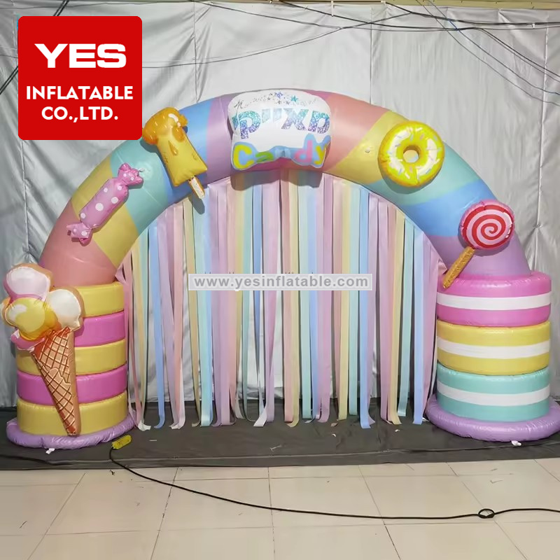 Best Design Inflatable Candy Arch Inflatable Rainbow Arch Inflatable Archway