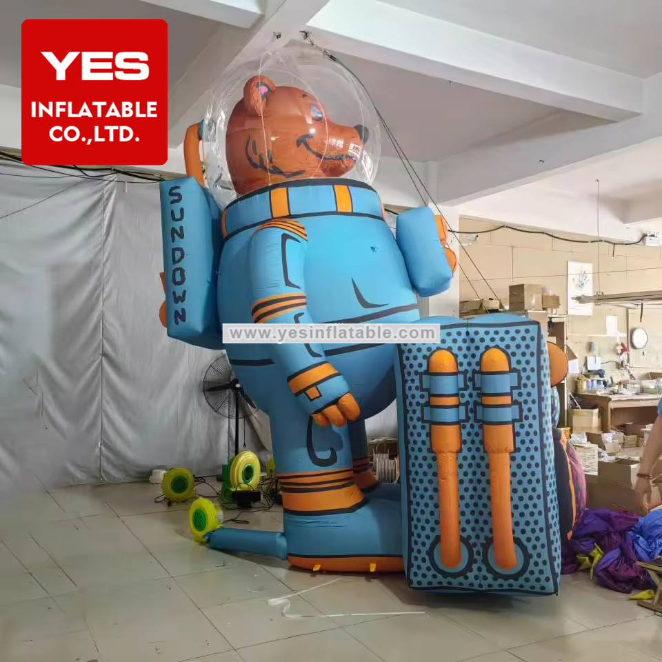 High Quality Inflatable Cartoon Model Inflatable Cartoon Bear Spaceman