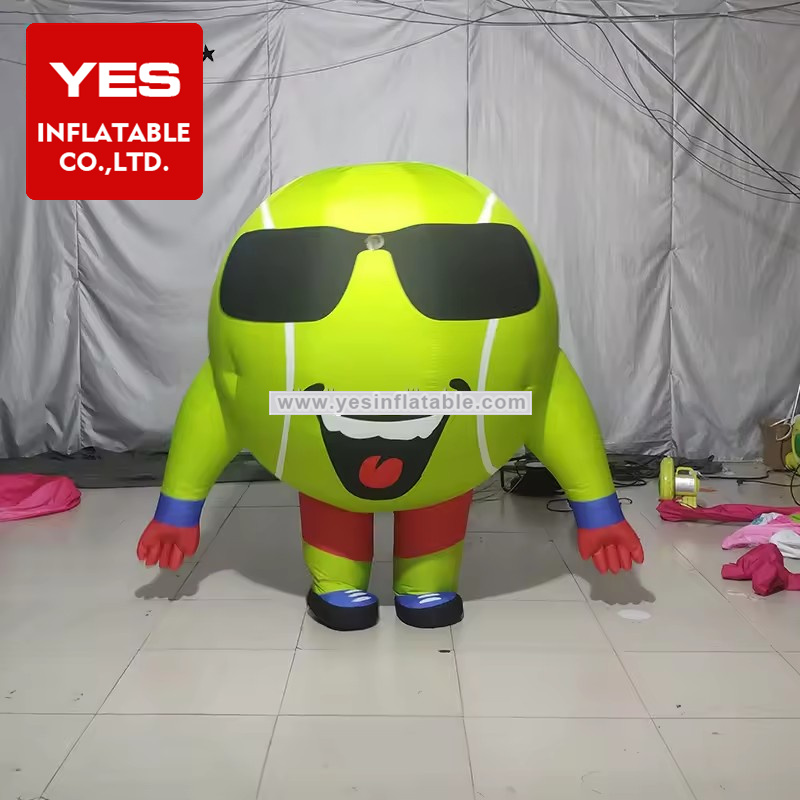 China Inflatable Cartoon Costume Popular Inflatable Moving Cartoon Inflatable Baseball Costume For Sale