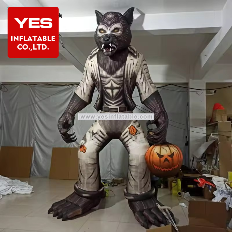 Halloween Airblown Prop Decorations horrible inflatable werewolf cartoon