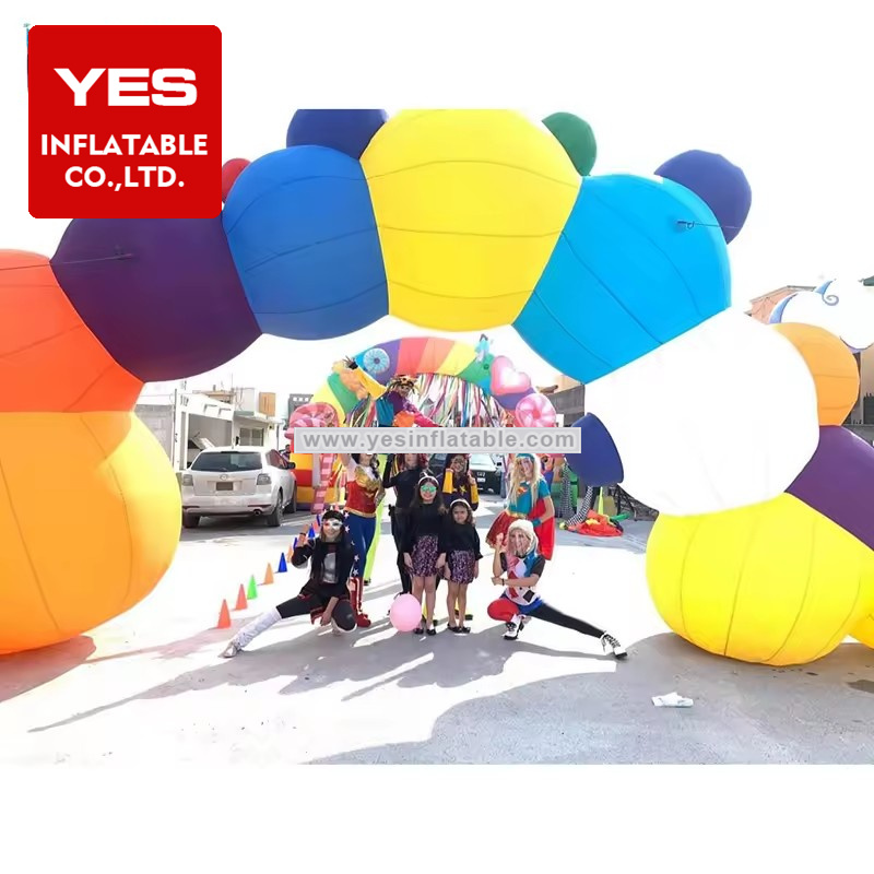 Customized Inflatable Balloon Arch Advertising Inflatable Archway Inflatable Entrance   For Sale