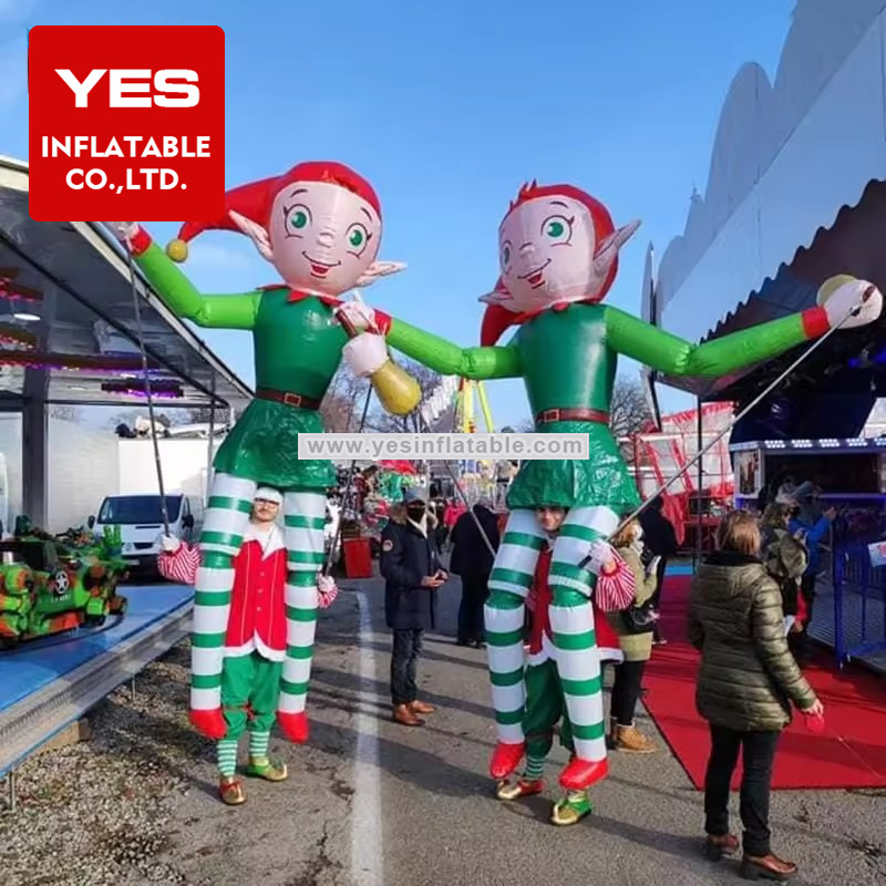 Carnival Street Inflatable Performance Costumes Custom Inflatable Elf Costumes With Led Light