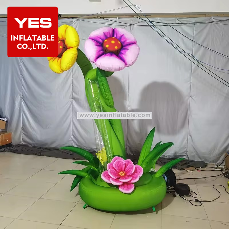 Flower Market Advertisement Inflatable Plant Tube Flower Inflatable Flower Model