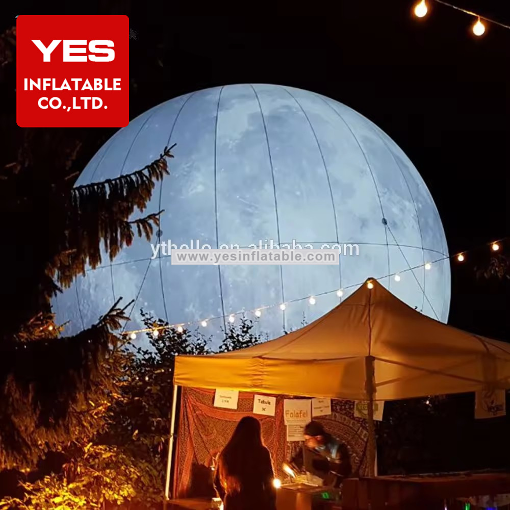 Factory Price Solar System Nine Planet Balloon Giant Inflatable Planet With Led Light