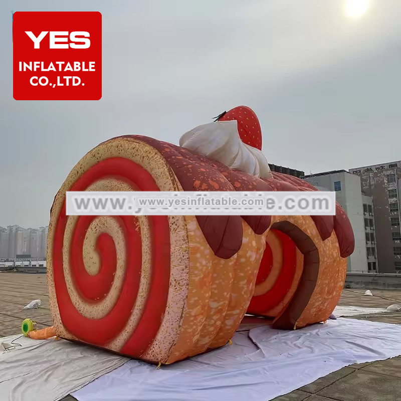 Customized Party Swiss Roll Cake Dome Inflatable Bread Tent