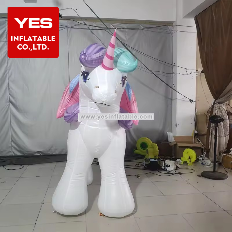 Hot selling custom cartoon inflatable little horse inflatable unicorn inflatable pony