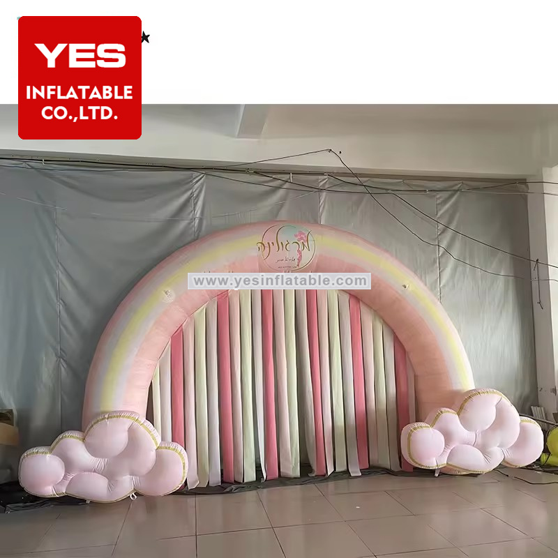 High Quality Inflatable Arch Inflatable Rainbow Entrance Arch Inflatable Cloud Arch