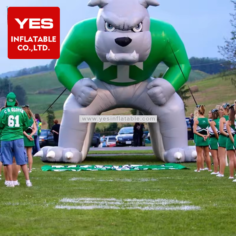 Best Inflatable Sport Mascot Tunnel Inflatable Bulldogs Football Tunnel