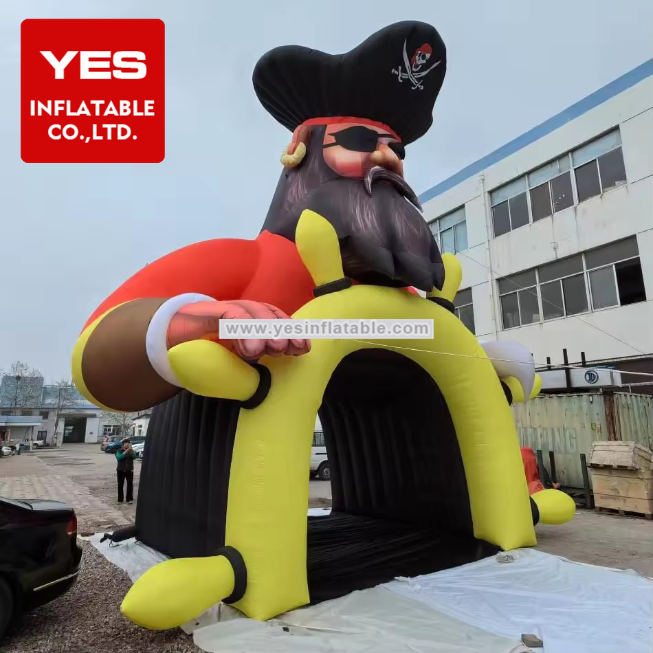 Special Design Giant Advertising Inflatable Pirate Tunnel Channel Passage For Sports
