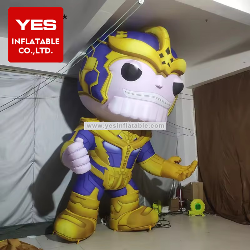 High Quality Inflatable Cartoon Character Inflatable Iron Hero For Sale