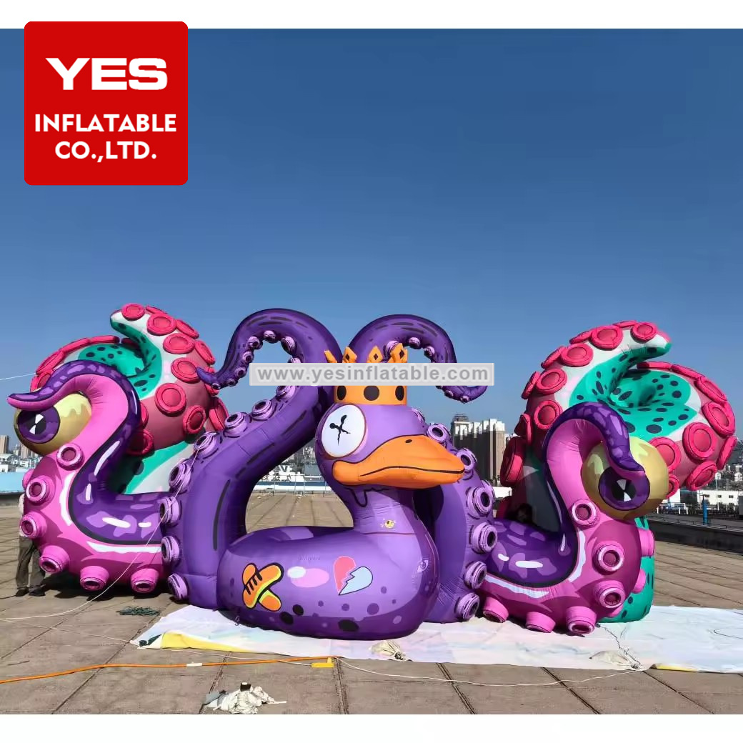 Beautiful Giant Inflatable Octopus Stage For Event Party Decoration