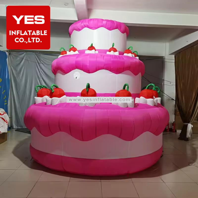 Blow Up Decorations Birthday Balloon inflatable cake stage props