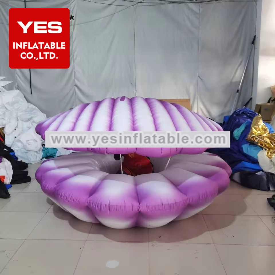 Party stage performance lighted inflatable seashell balloon