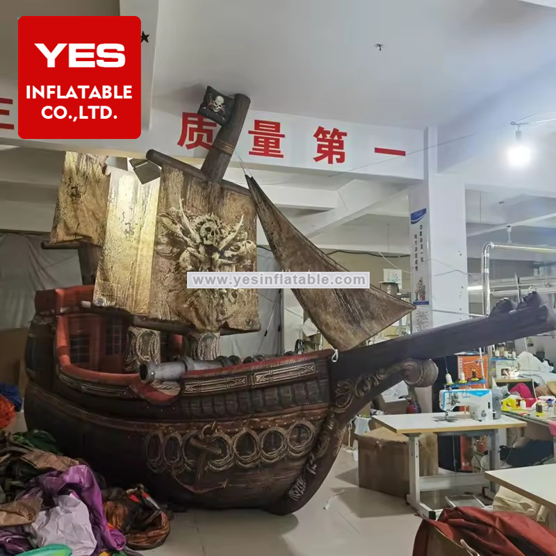 Hot Sale Inflatable Advertising Model Inflatable Pirate Ship Inflatable Viking Boat