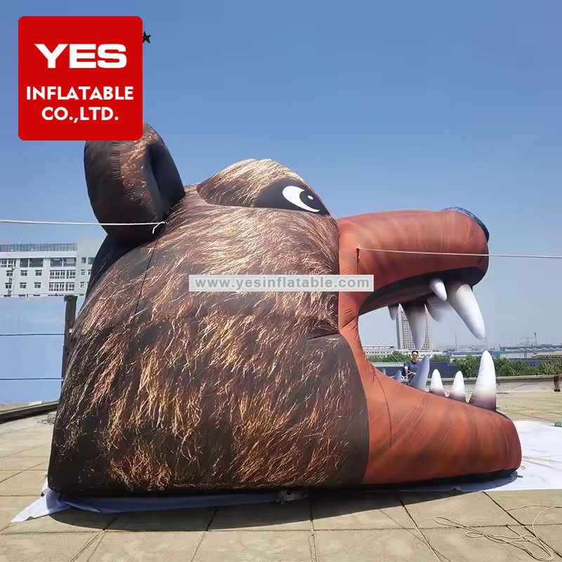 Hot Sale Inflatable Animal Mascot Tunnel Entrance Inflatable Bear Tunnel