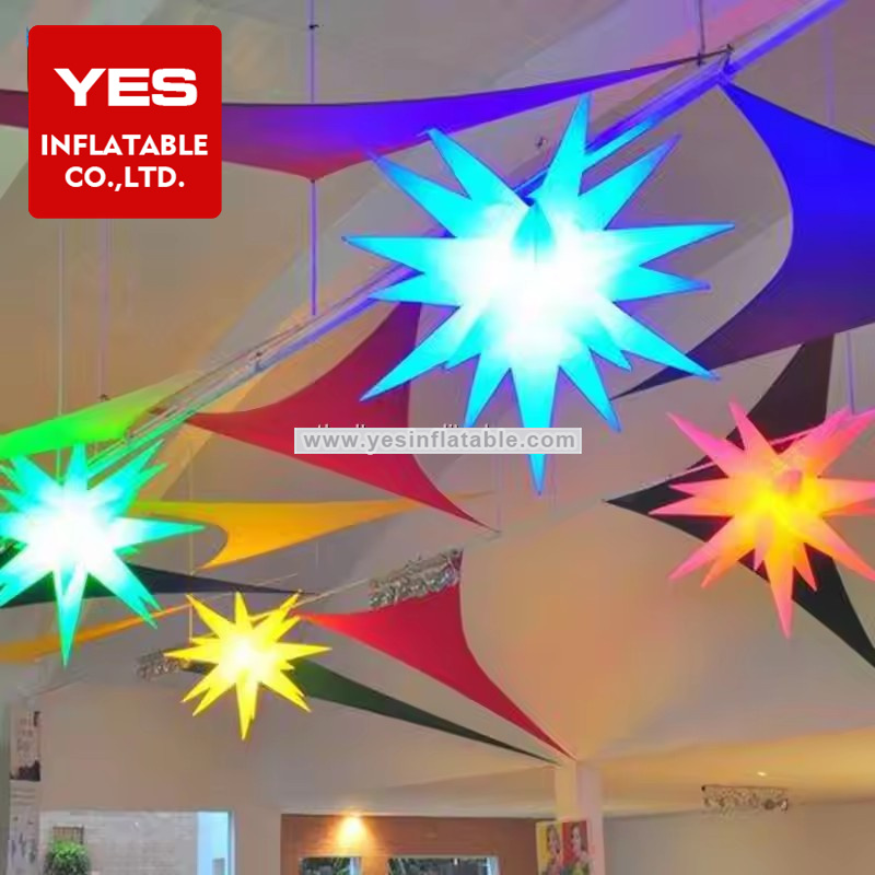 Event Party Decoration Inflatable Led Star Inflatable Decor For The Stage