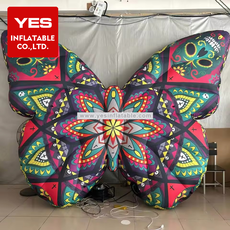 Lifelike Inflatable Animal Model Giant Hanging Inflatable Butterfly For Party Decoration