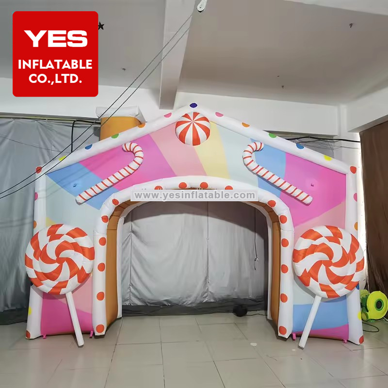 Reusable Easy Installing Outdoor Event Christmas Inflatable Candy Arch