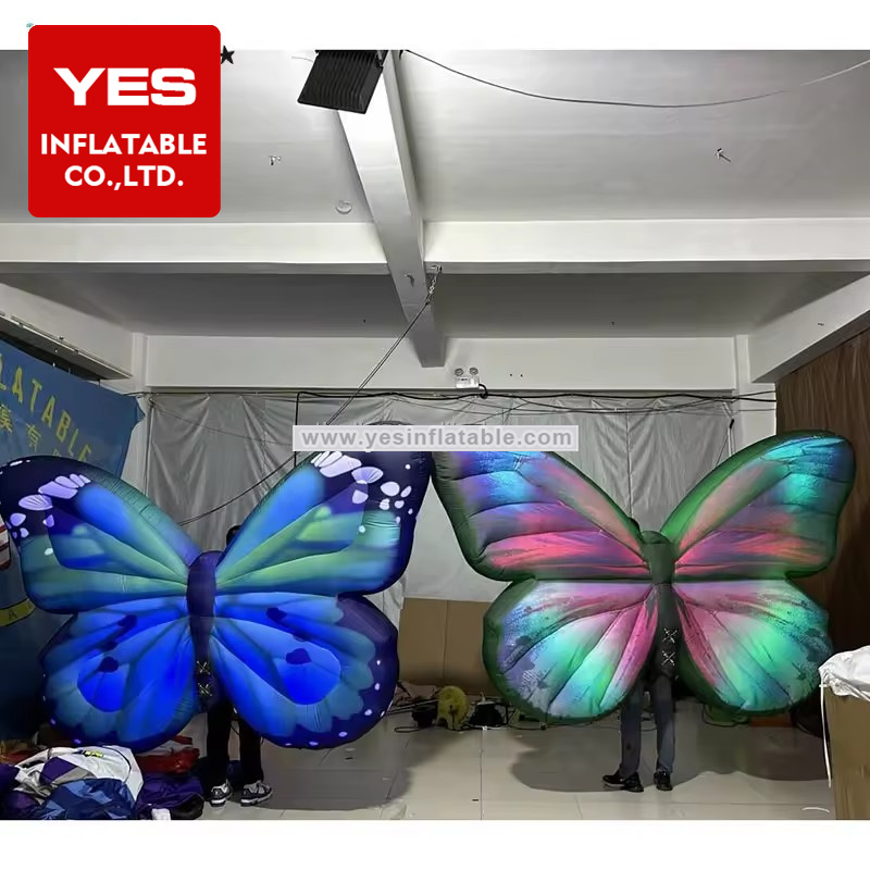 New Design Beautiful Inflatable Walking Costume Colourful Inflatable Butterfly Costume