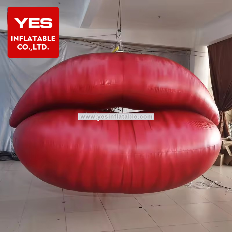 Valentine’S Day Shopping Mall Decoration Customize Size Inflatable Lips