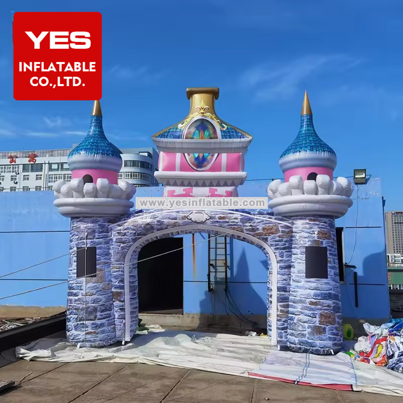 High Quality Wedding Decoration Air Inflatable Arches Cartoon Inflatable Castle Arch