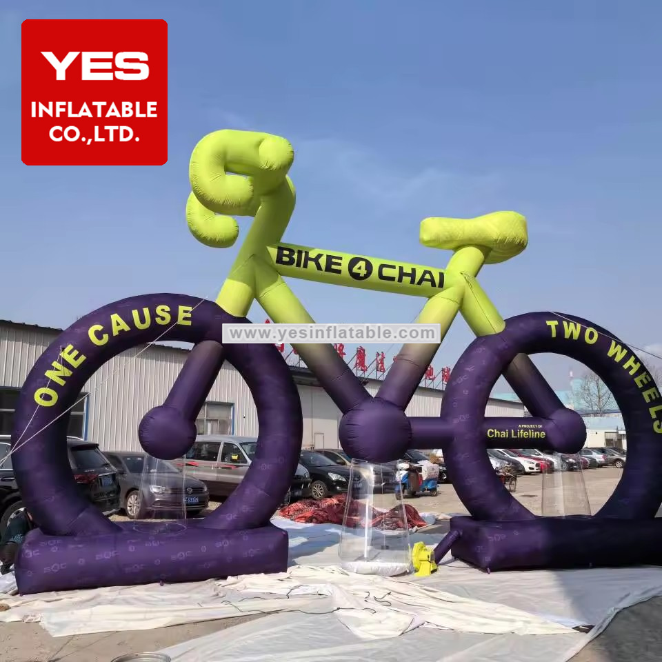 New Design Giant Inflatable Bicycle Model Inflatable Bike For Advertising