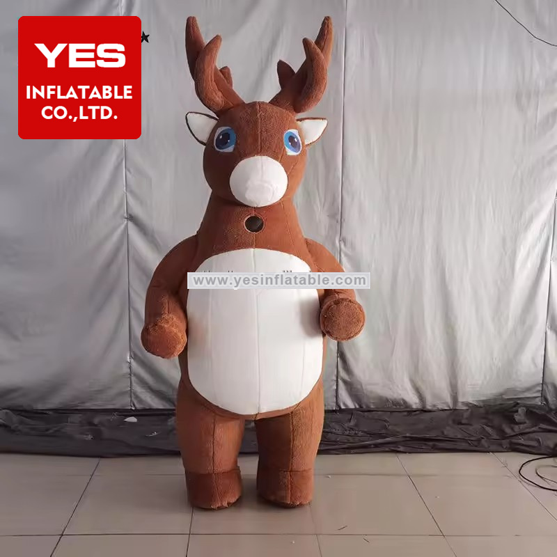 Christmas Celerbration Inflatable Cartoon Moose Inflatable Elk Costume Inflatable Christmas Deer Costume