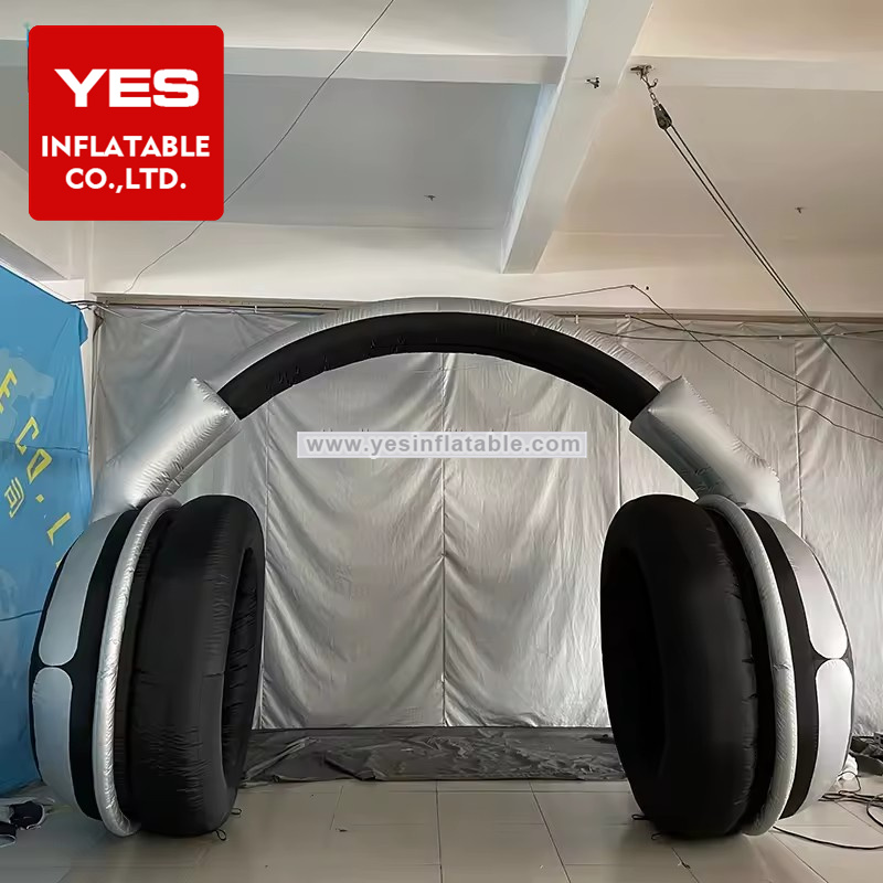 Giant outdoor inflatable AD inflatable headphones inflatable earphone