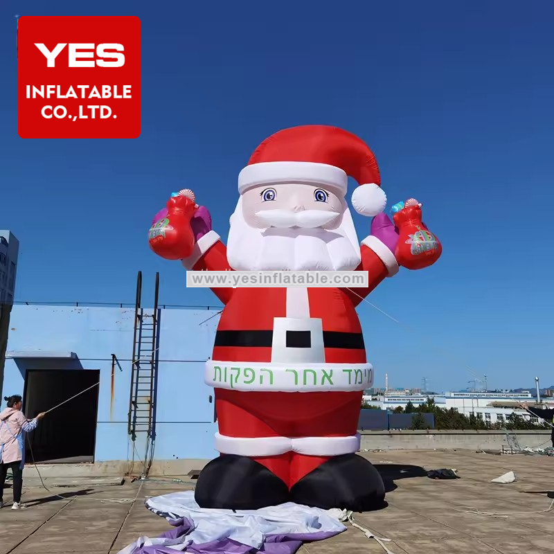 outdoor advertising western decorative christmas giant decor shop inflatable santa