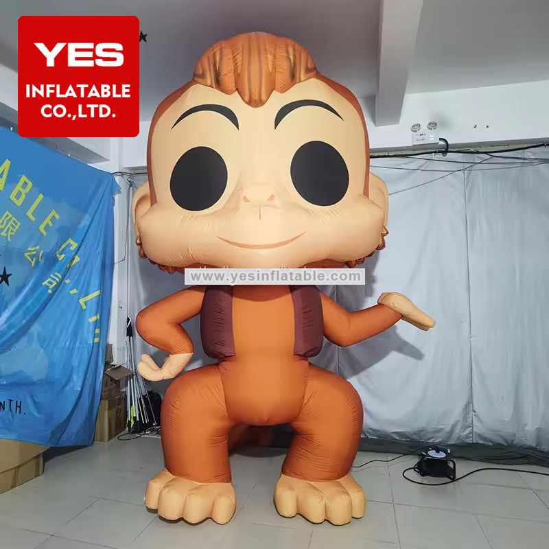 Outdoor Advertising Inflatable Products Customized Giant Inflatable Monkey Blow Up Animal   for Decoration