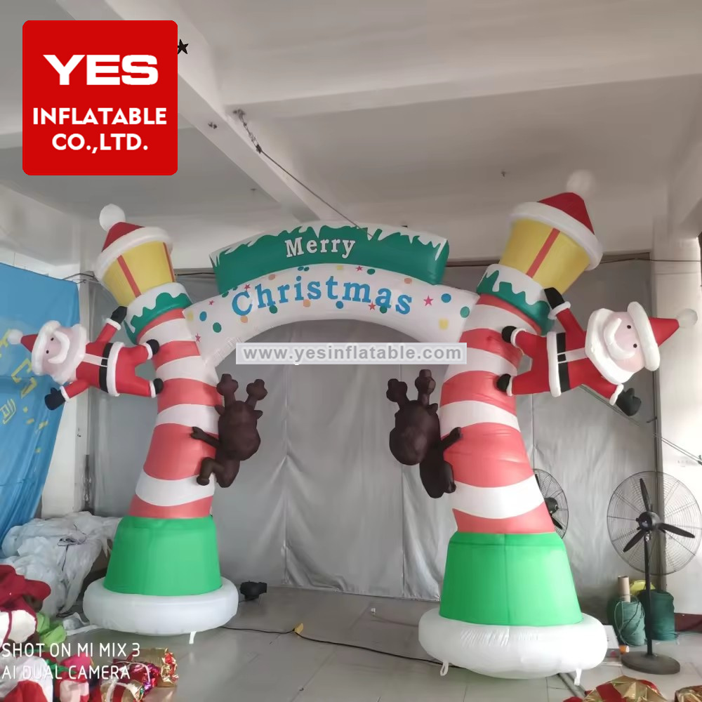 Christmas Decoration Inflatable Christmas Santa Claus Arch