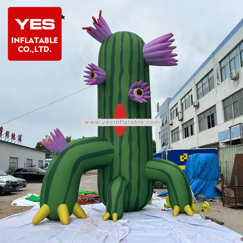 High Quality Garden Decoration Green Inflatable Plant Model Inflatable Cactus Tree