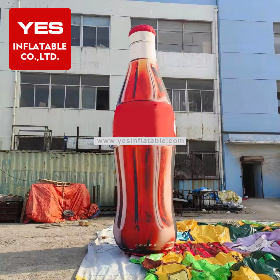 Customized Huge Beverage Inflatable Drink Bottle For Advertising Promotional