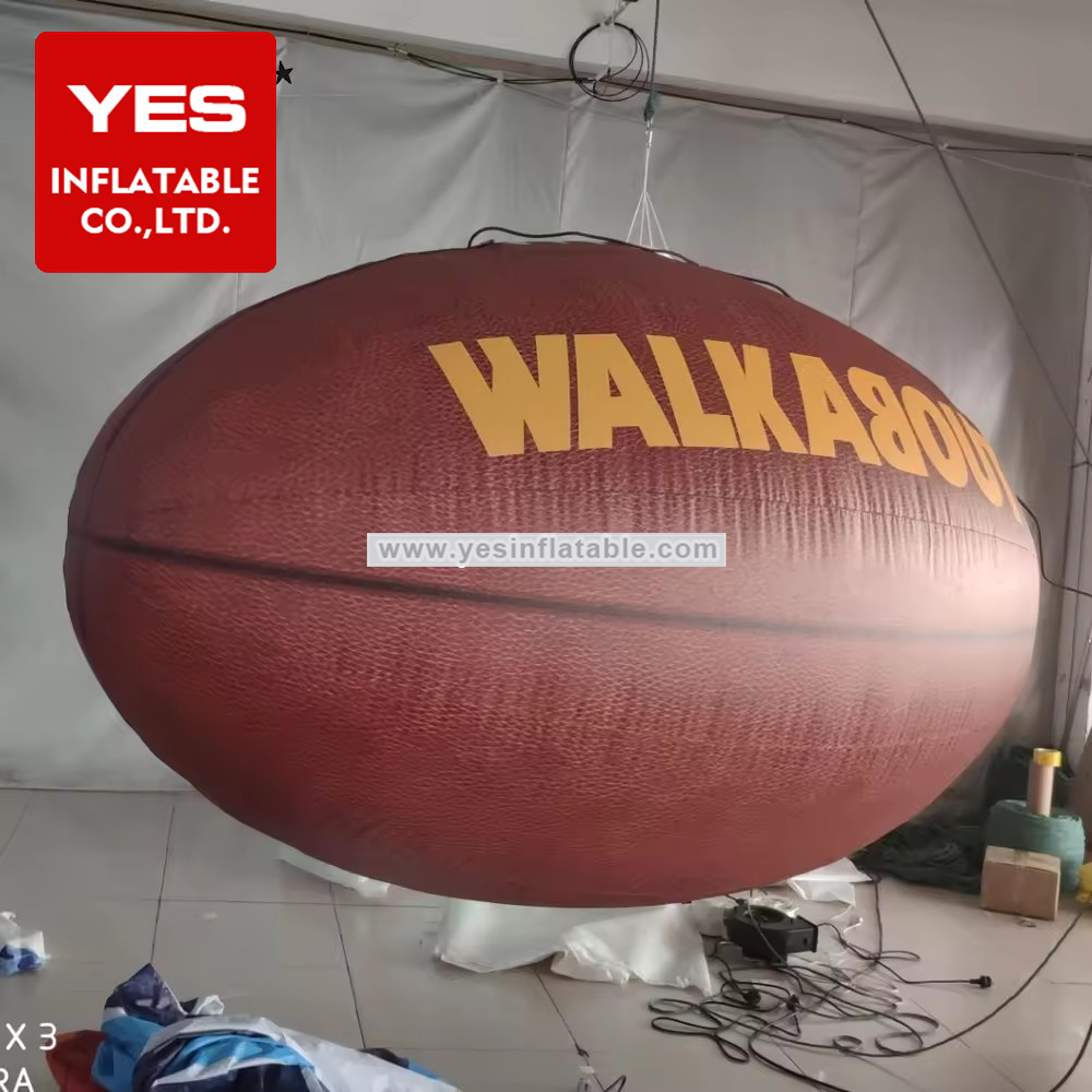 Sport Events Advertising Football Birthday Party Decoration Inflatable Rugby Ball