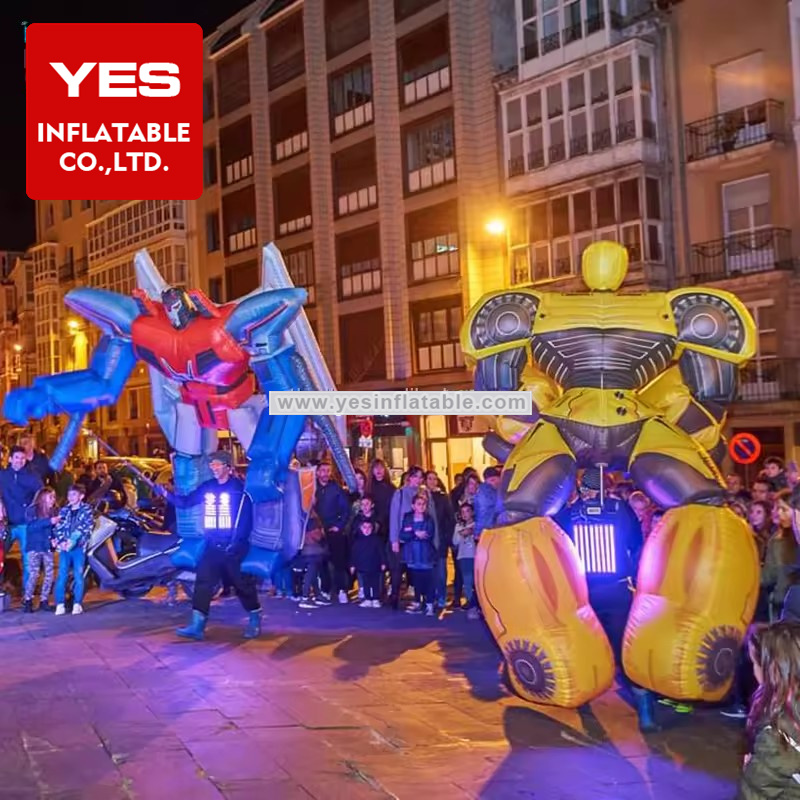 Fashion Attractive Design Giant Inflatable Robots Model Puppets Costume